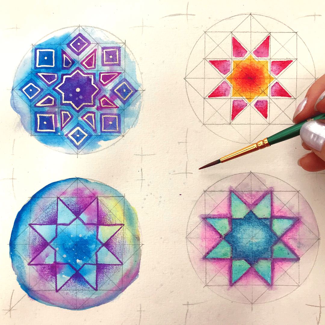 Curso Mandala Geometrica Sagrada - desenho mandala