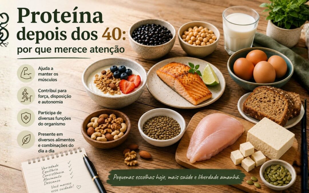 Proteína depois dos 40: por que merece atenção